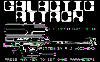 Galactic Attack Title Screen